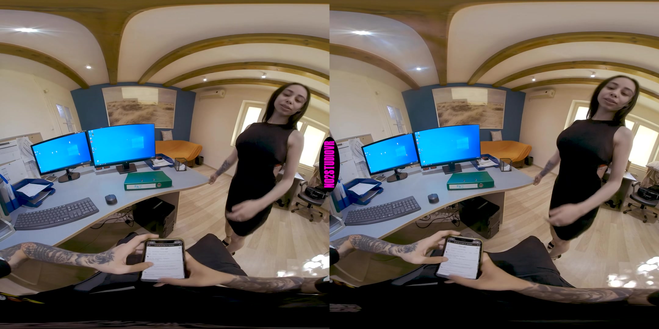 At the Office - Busty Secretary - No2StudioVR