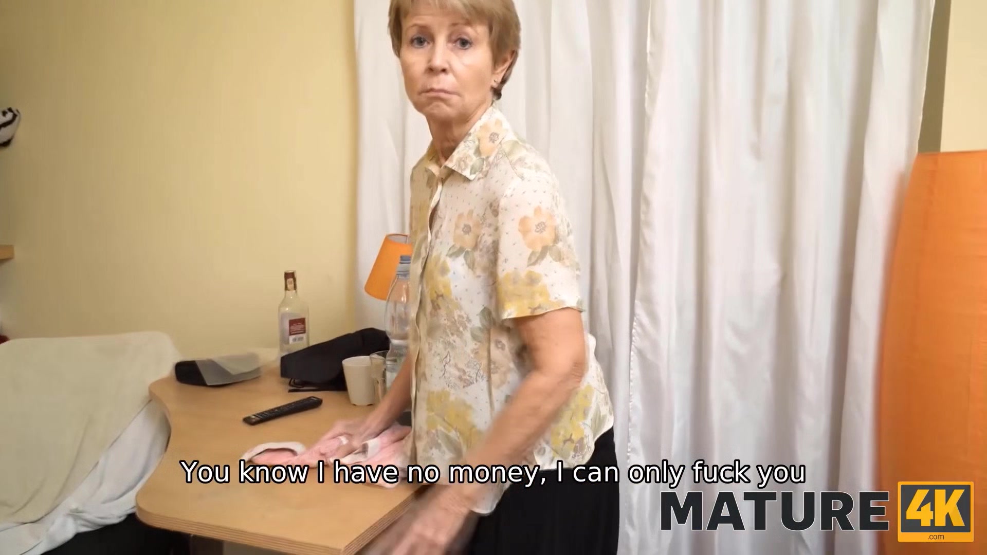 MATURE4K. Maid is middle-aged and she is mans type so he goes fucking mature
