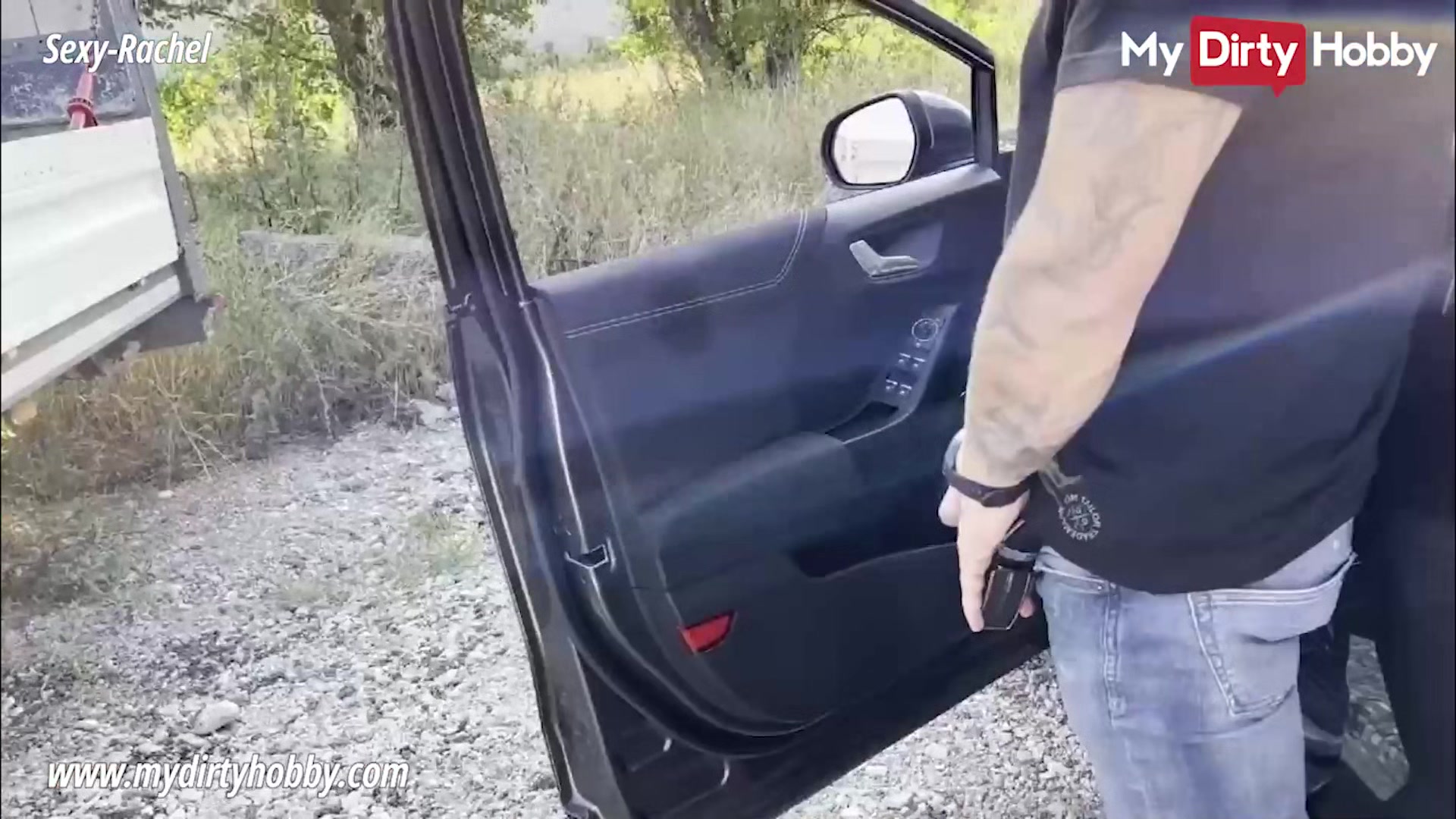 My Dirty Hobby - Redhead fucked on the side of the road