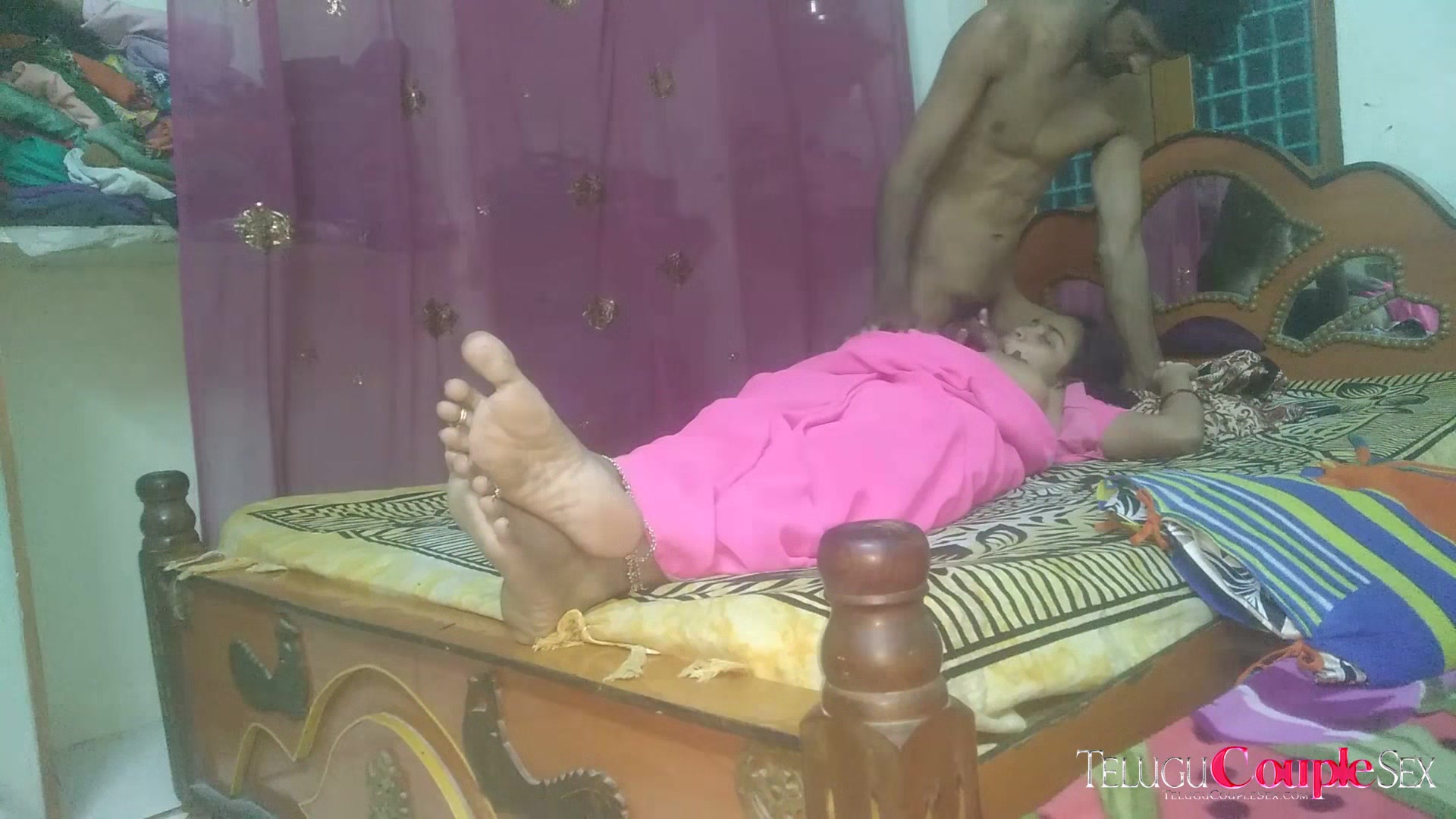 Desi Telugu Couple Celebrating Anniversary Day With Hot In Various Positions