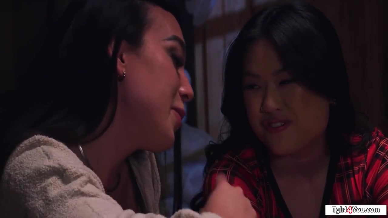 Lulu Chu And Kasey Kei - Im Cozying Up To My Hard Cock Small Tit Shemale Gf