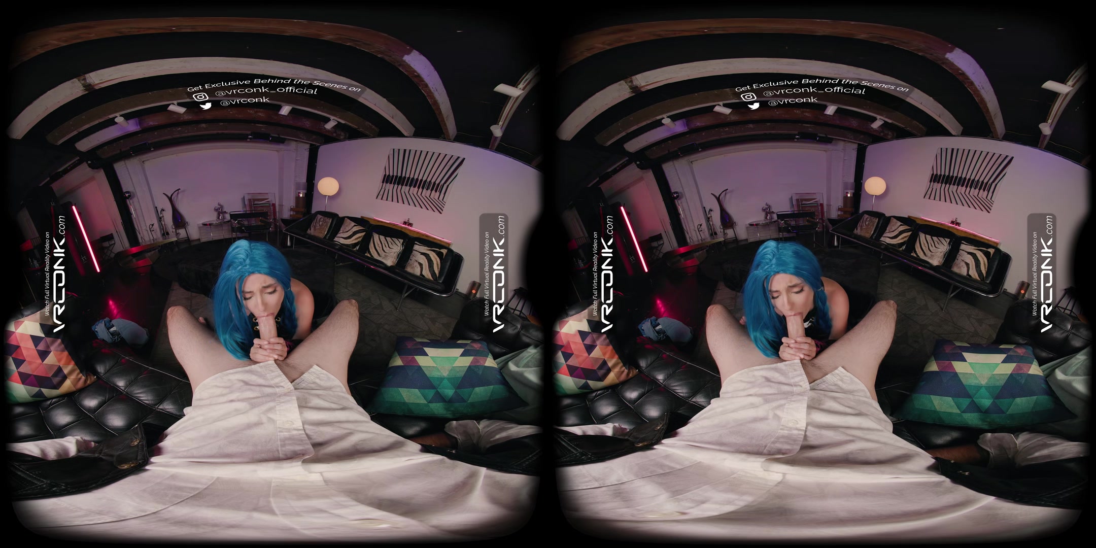 VR Conk League Of Legends Jinx A sexy teen 18+ Cosplay Parody with Stevie Moon In VR Porn