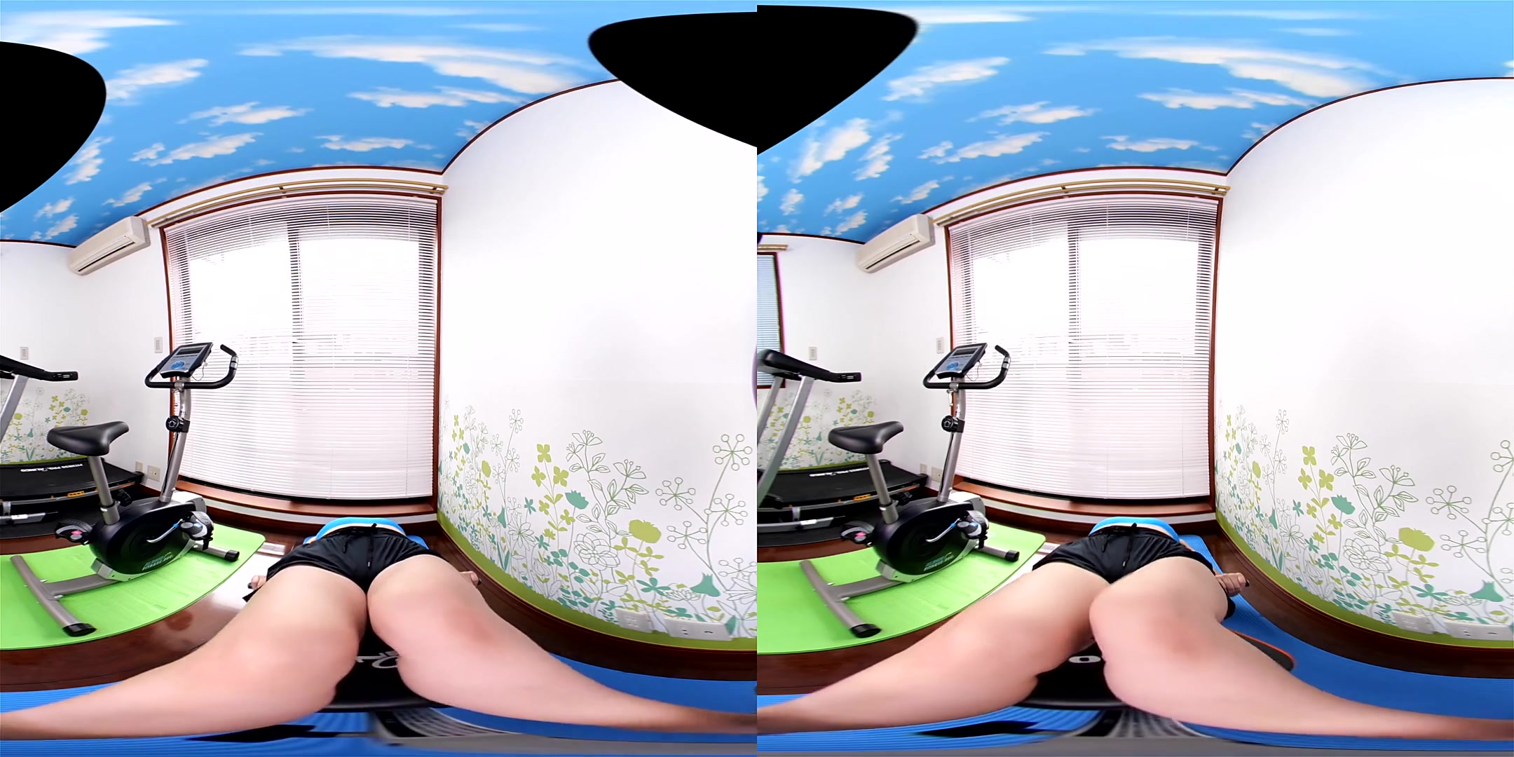 Watch Your Trainer' Body Moving in Front of You - Japanese Workout Bikini