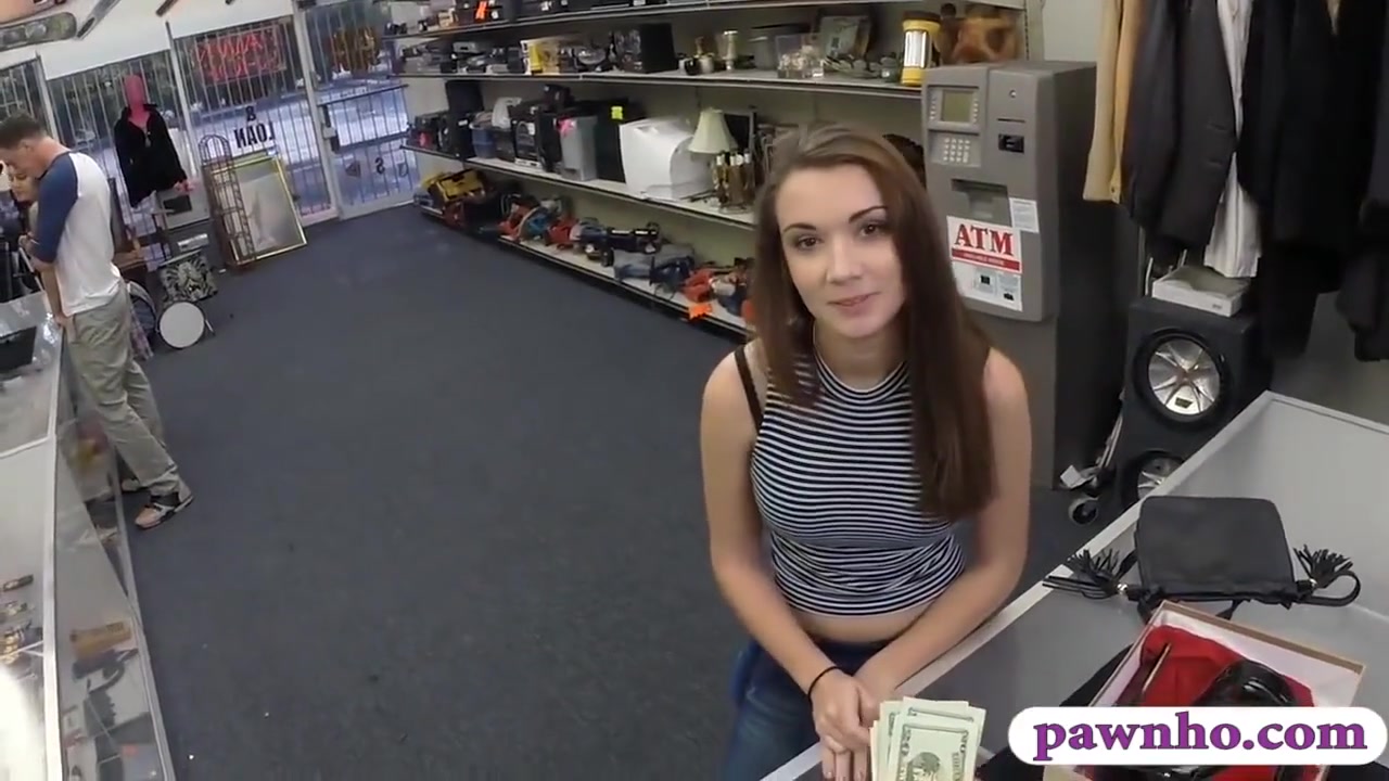 Pretty Brunette Babe Pawns Her Pussy And Fucked By Pawn