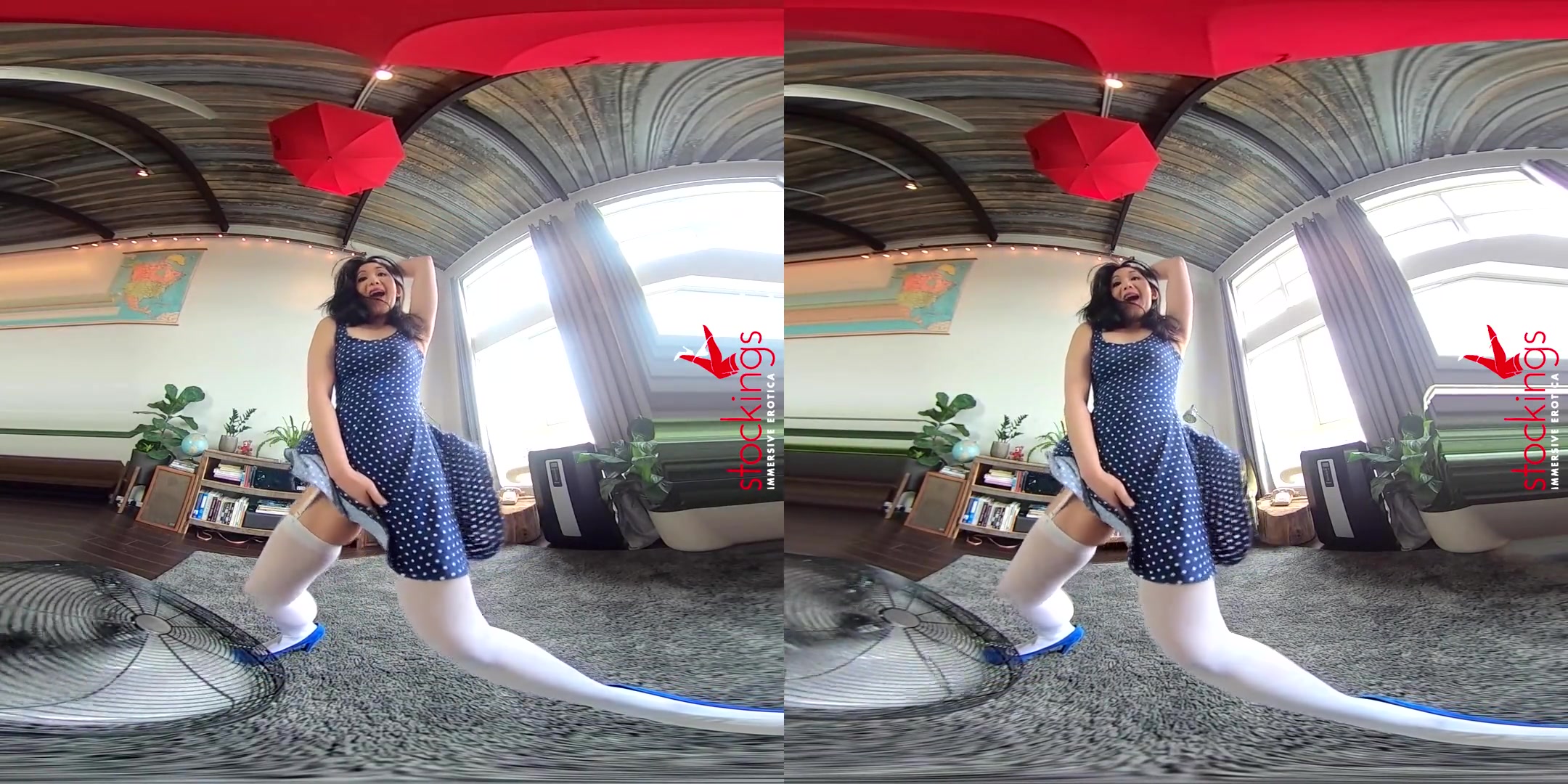 Amy Jane in Fan Dancer - StockingsVR