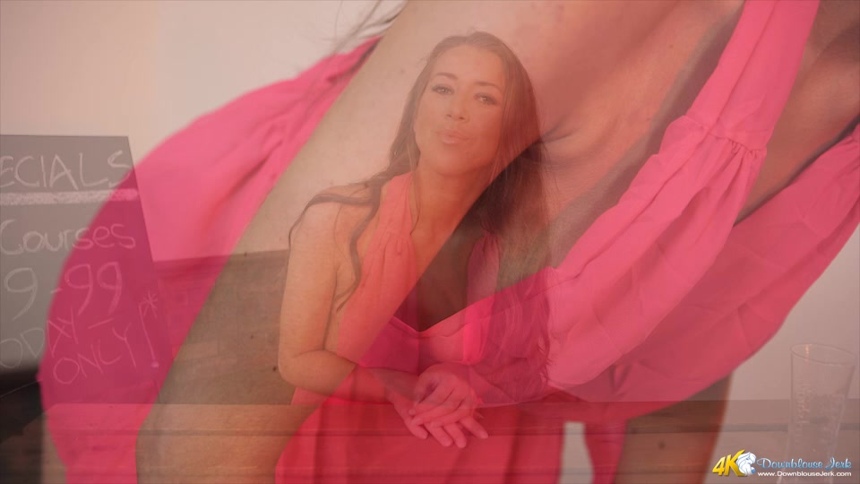 Jemma in First Date Flash - DownblouseJerk