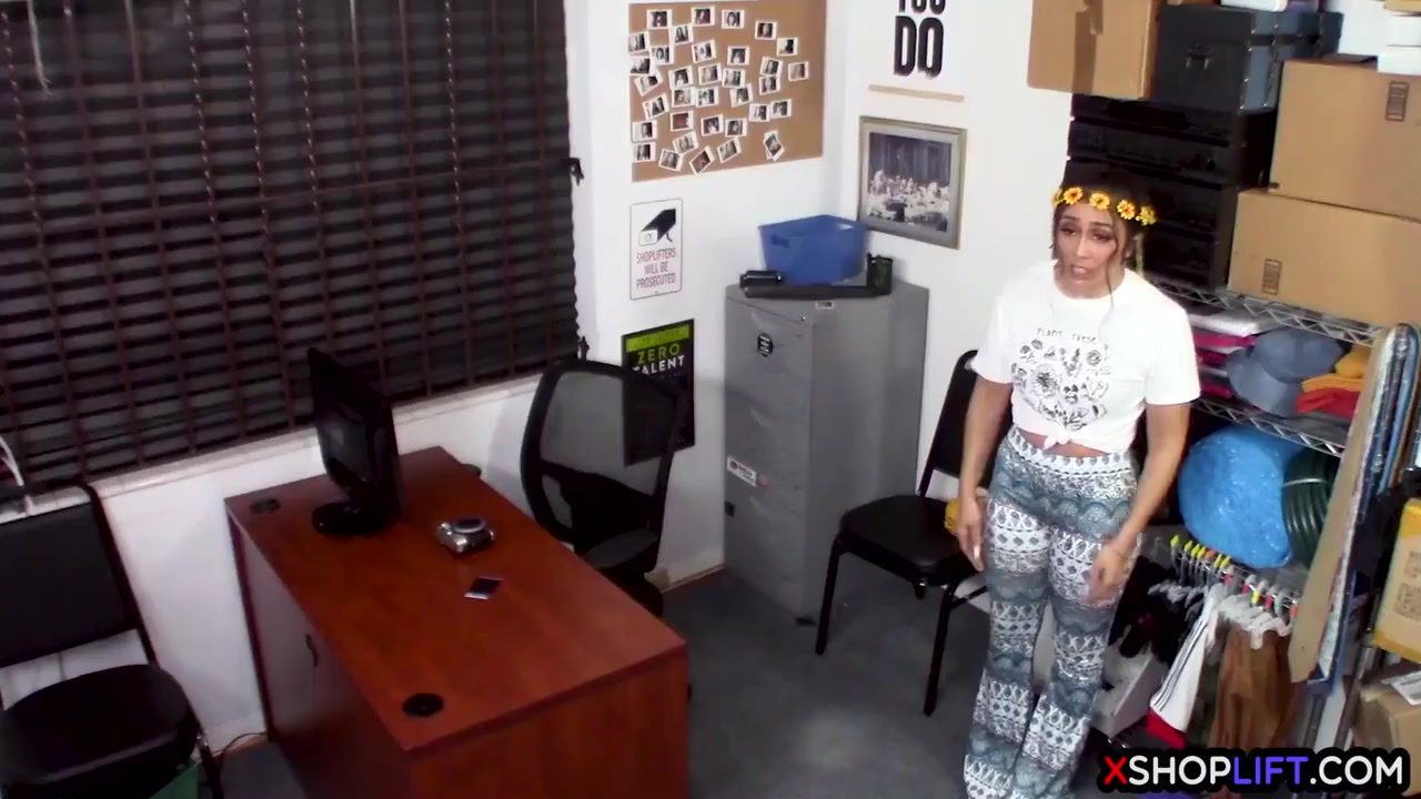 Gorgeous Milf Got Caught By A Perverted Security Guy