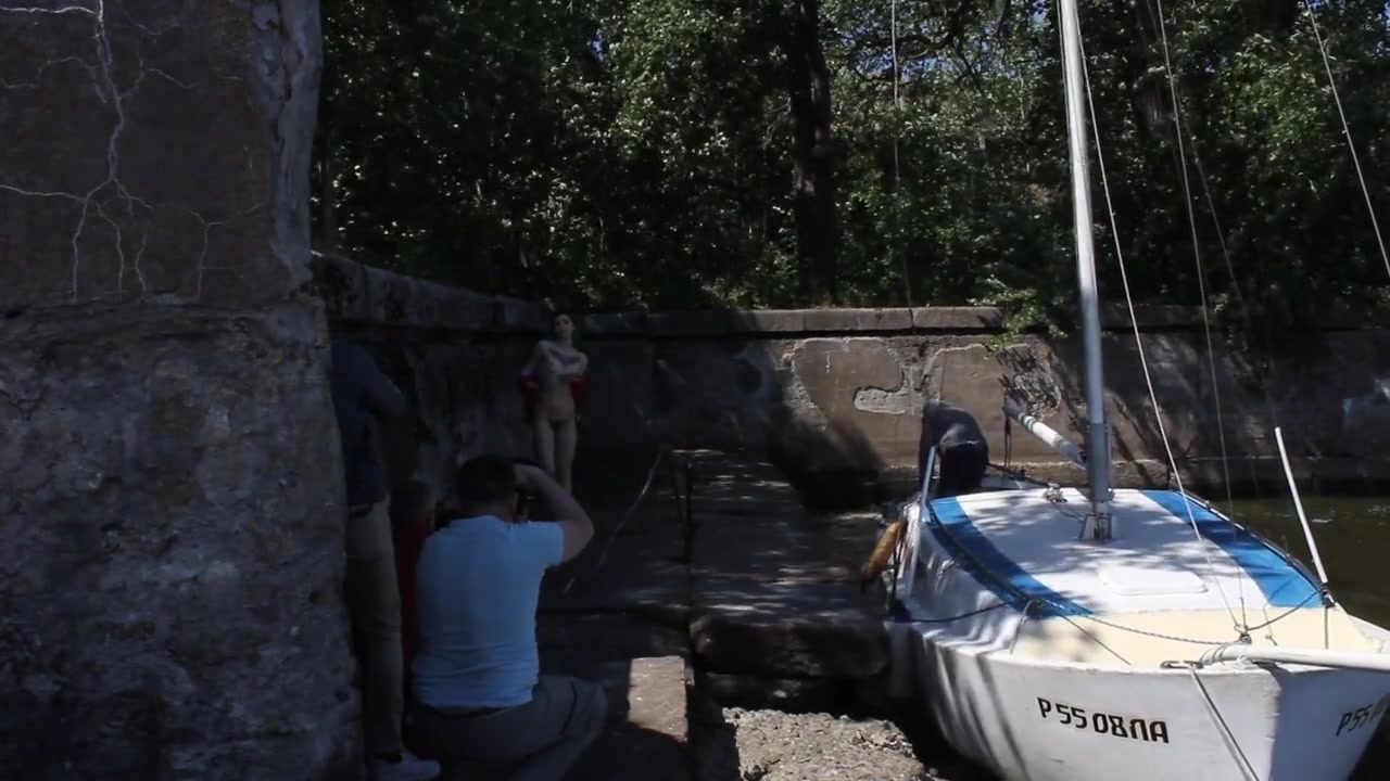 Nude Shooting On A Boat. Live Video