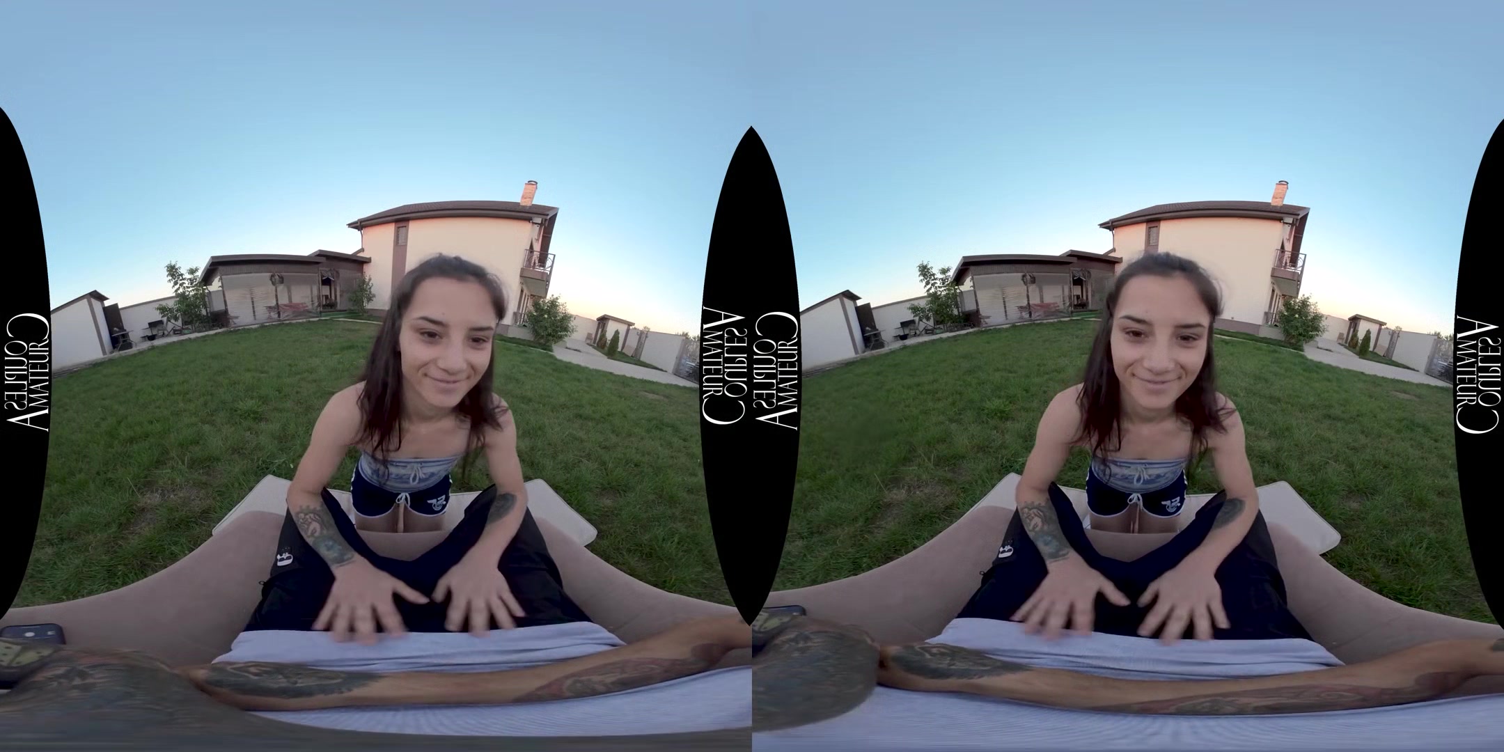 Sun Setting Quick-Fucking Outdoors; Hot Amateur Teen Blowjob