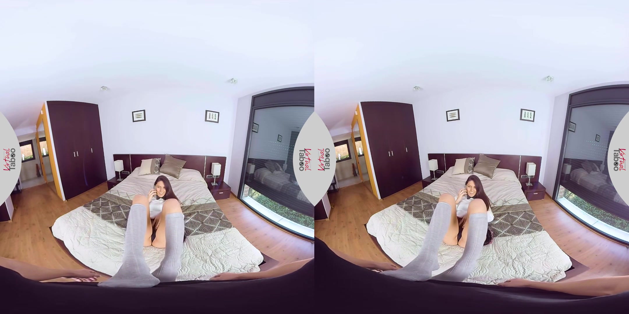 Carolina Abril VR Porn: Stepsis cheating while on phone with BF - VirtualTaboo
