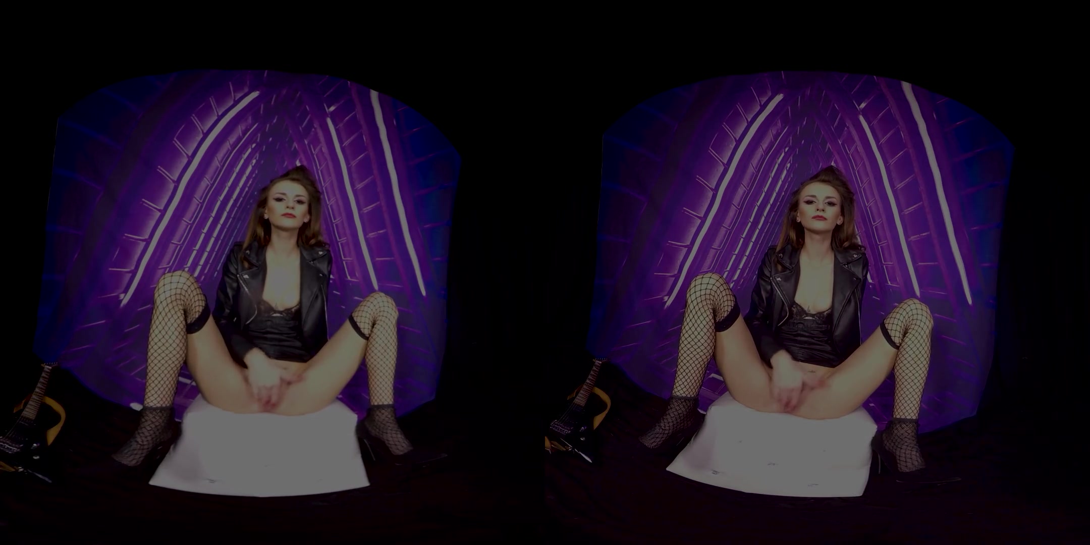 428 - Adelle Unicorn; Pornstar Solo in Fishnet Tights