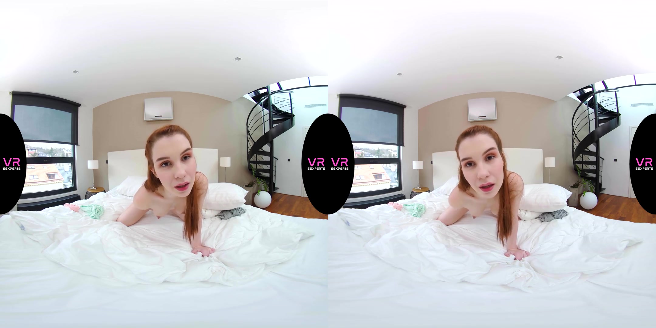 Cute Redhead Show On The Bed - SexLikeReal