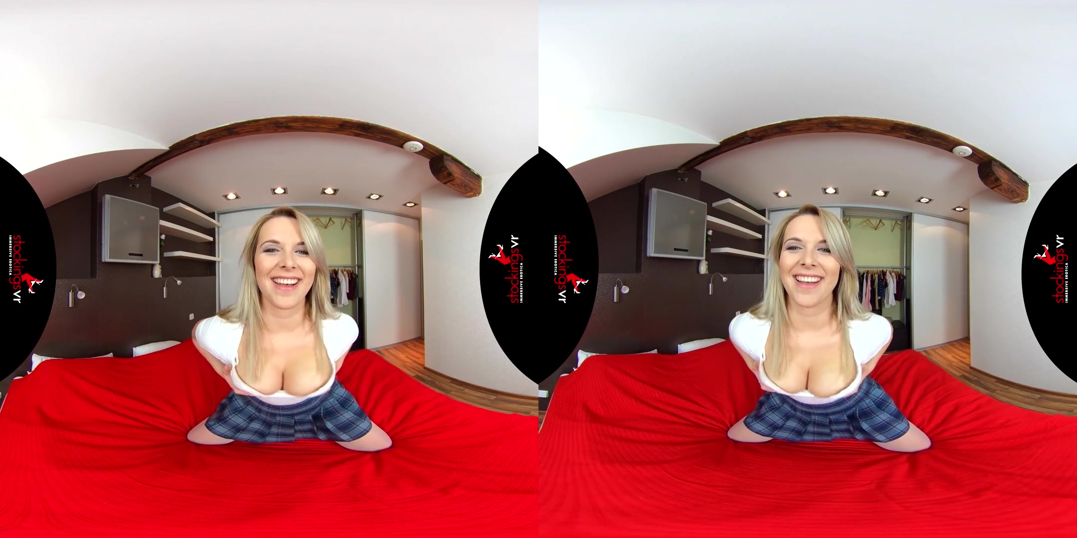 Naughty Julia & Nikky Dream in Teacher's Panty Pet - FFStockings