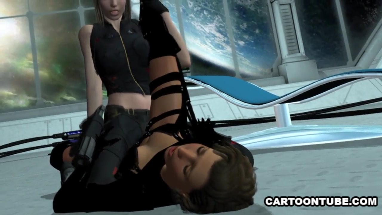 3D Lesbian Babe Gets Scissored and Licked