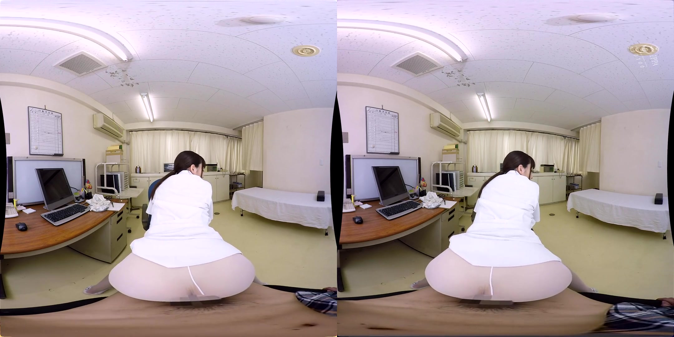 Four Nurses in White Pantyhose 1 - Asian Nurse Nylons Uniform