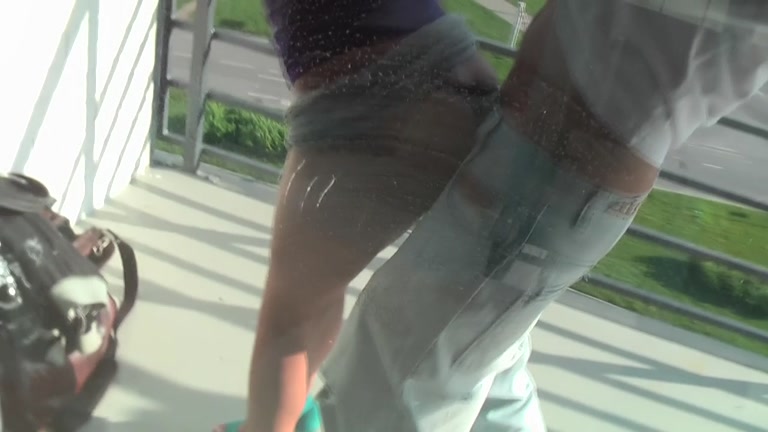sweetheart tries desirous fuck on the balcony