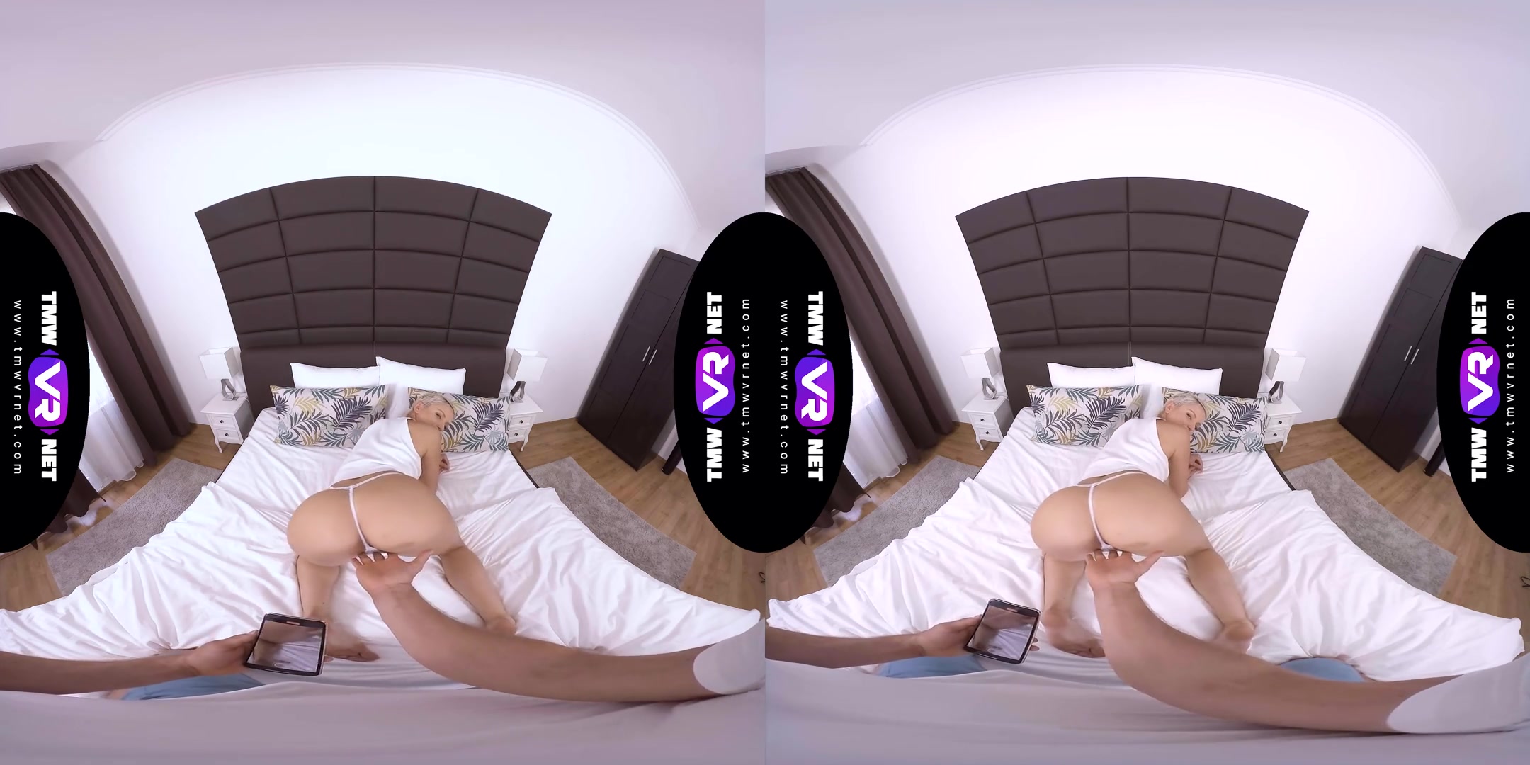 When Work And Pleasure Team Up; Short Hair Blonde Girlfriend on Camera