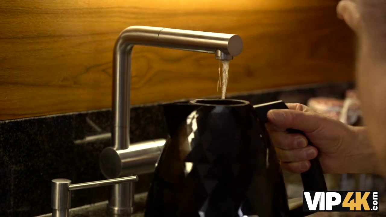 VIP4K. Lucky old husband cooks breakfast and fucks teen 18+ beauty