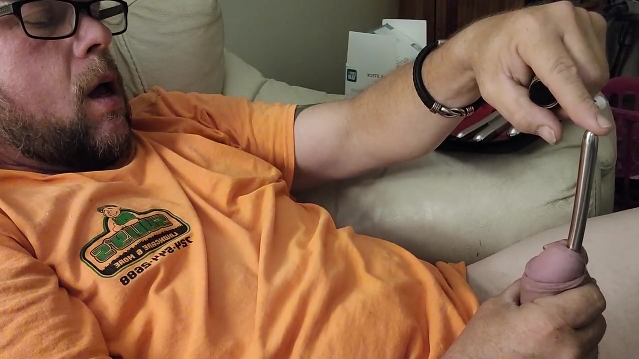 Sounding My Cock Till I Cum With 9-10mm Rod