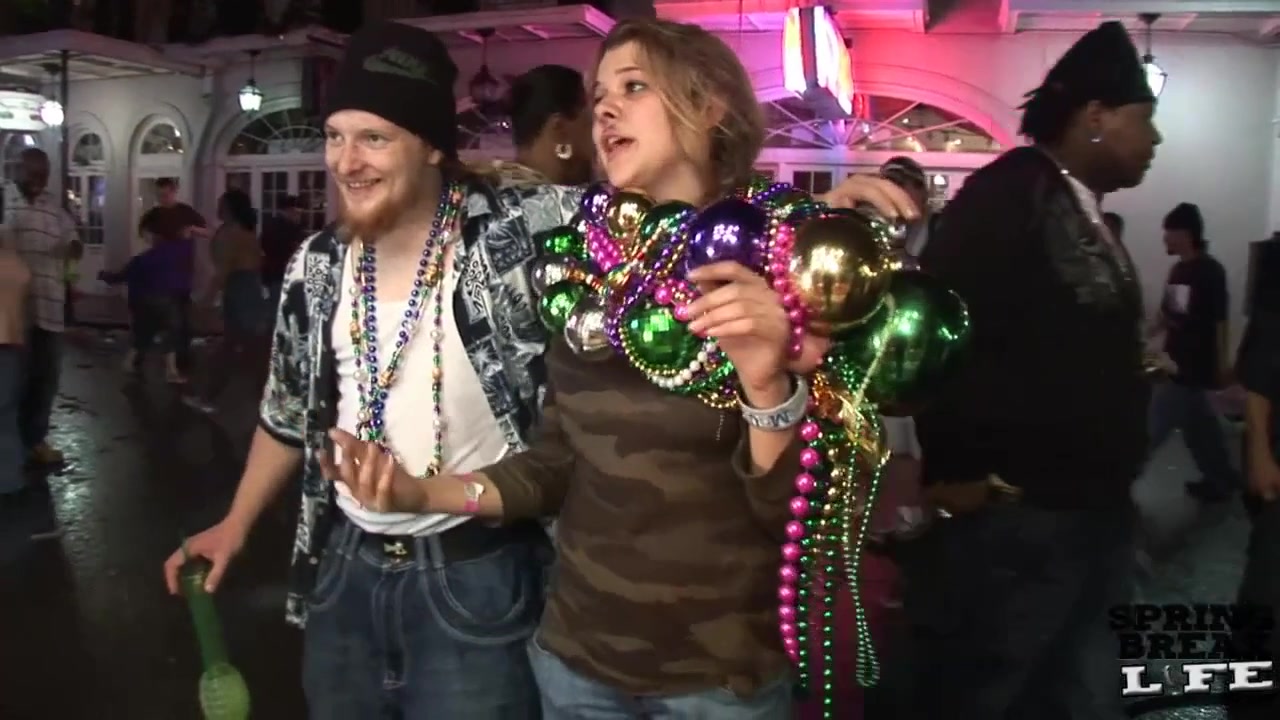 View from our Mardi Gras Balcony - SpringBreakLife
