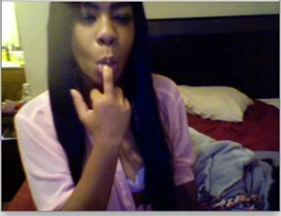I met this wonderful Ebony gal online flashing her boobies