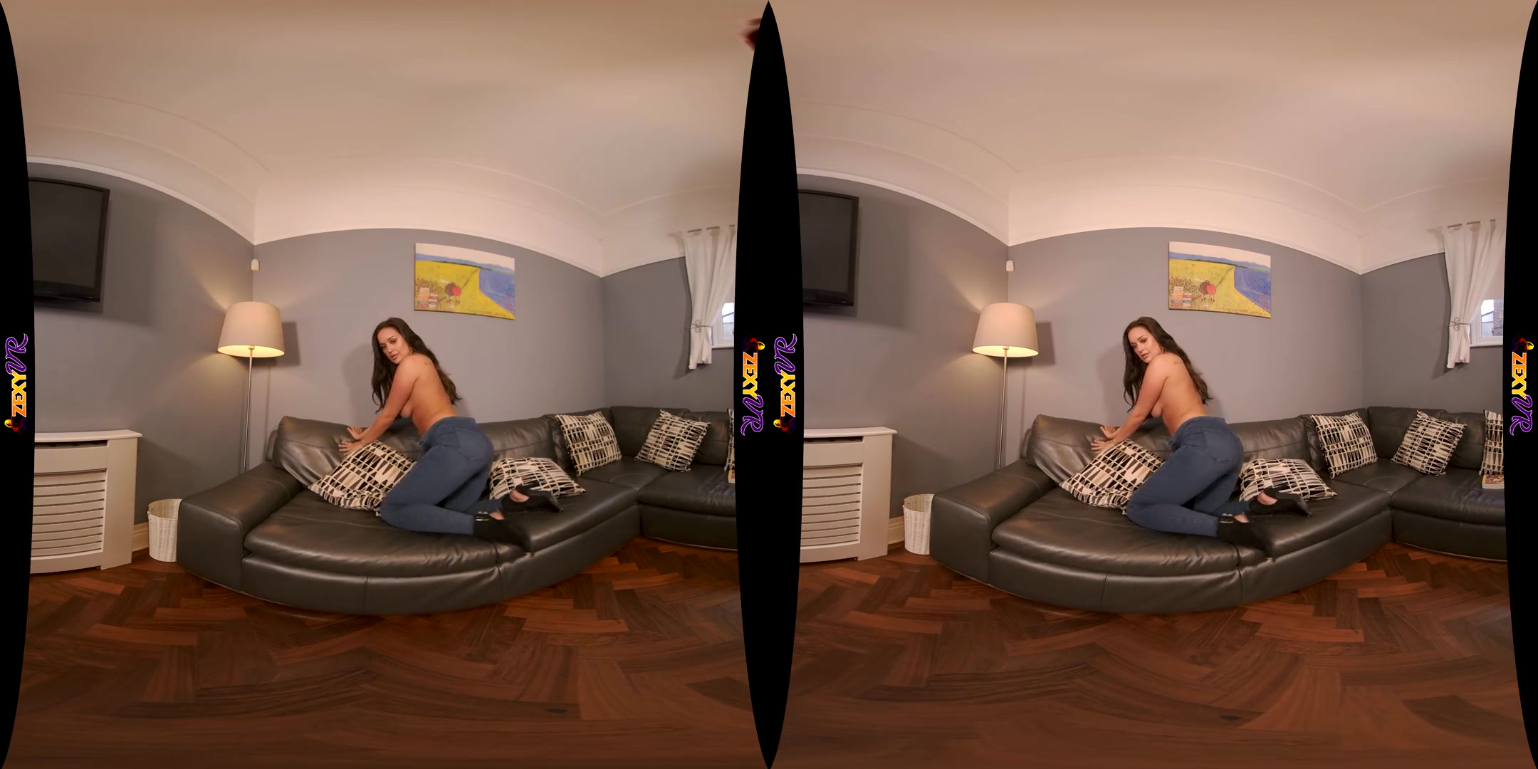 Well Read; solo striptease brunette big tits round ass