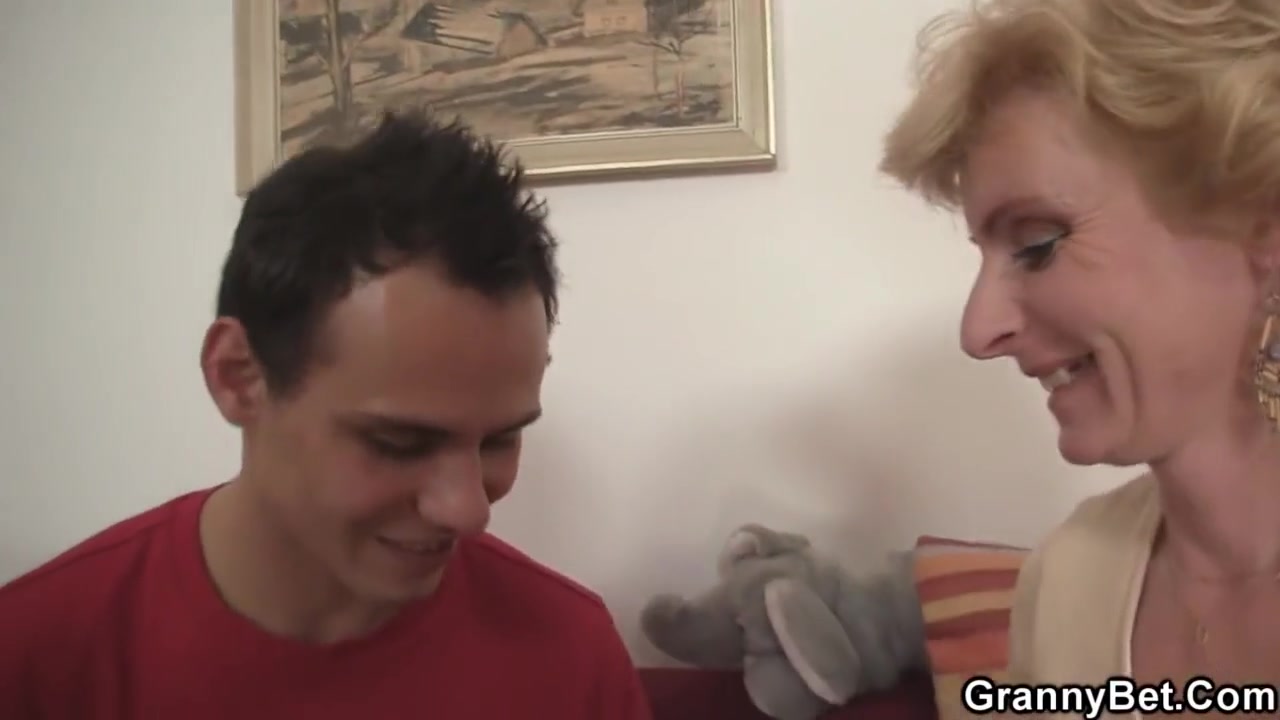 He Picks Up Blonde Skinny Granny For Play