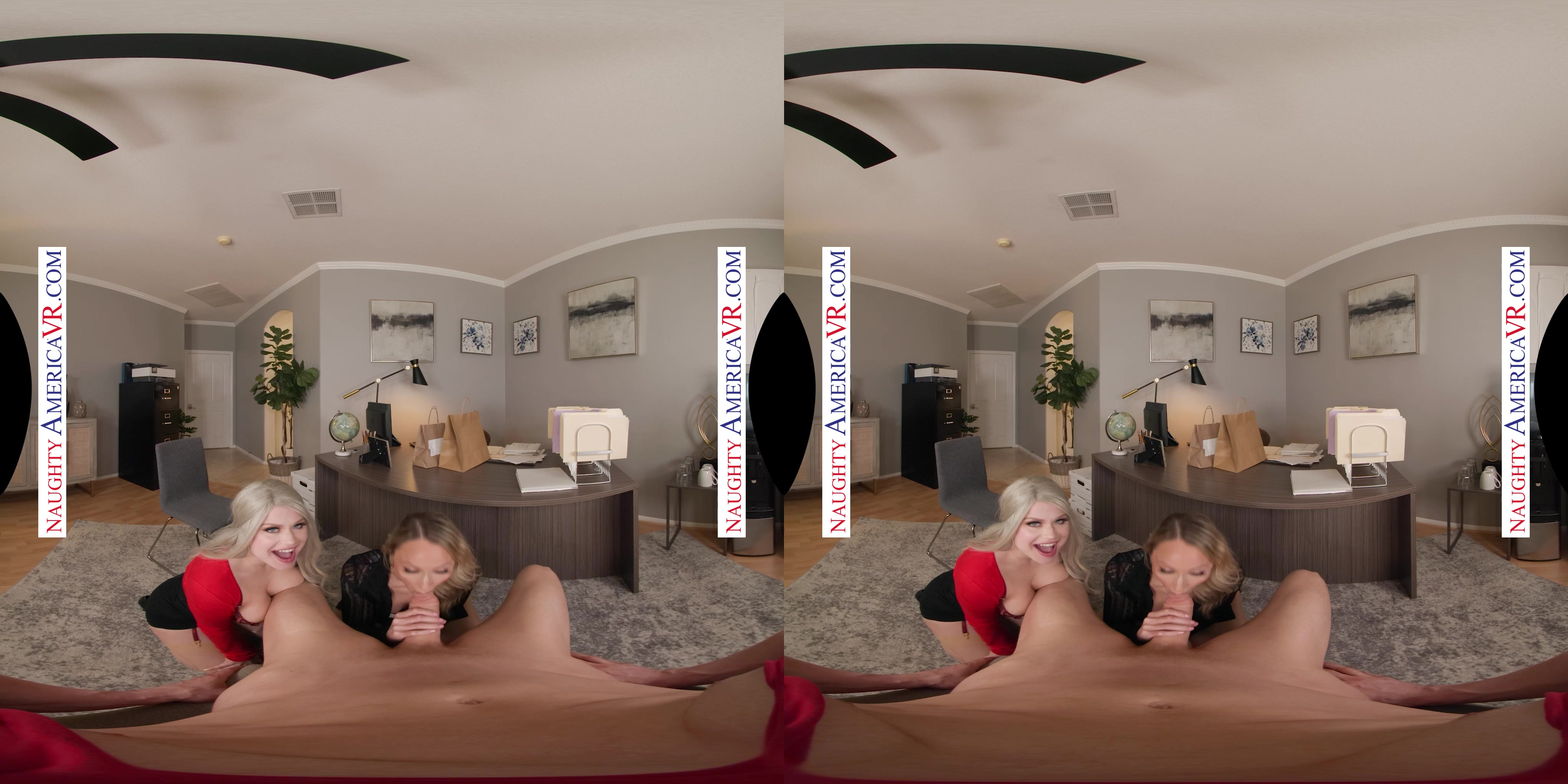 Delivery man brings a mouthful to Crystal Clark and London Laurent