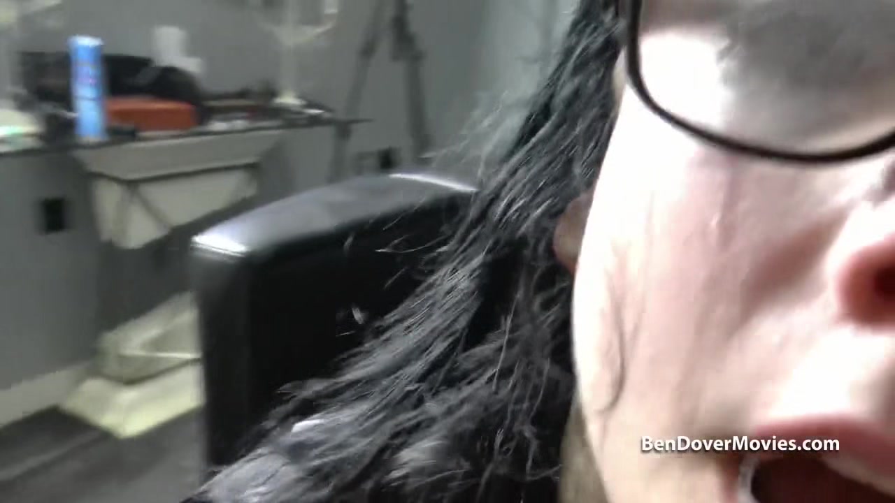 Pensioner Ben Gets Rough with Younger Glasses Wearing Chick