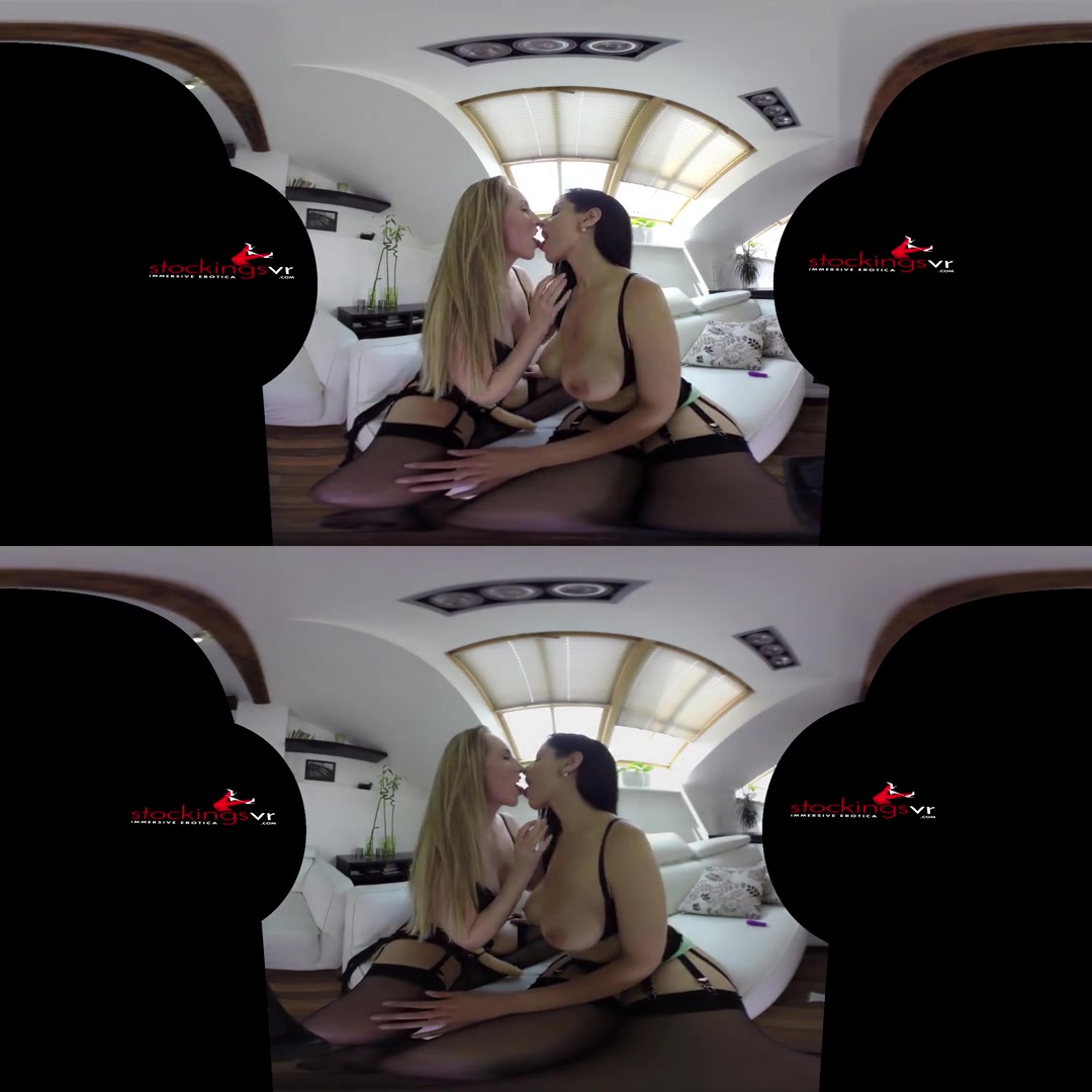 Alex Black & Jenny Simons in Strap On Hot Shots - StockingsVR