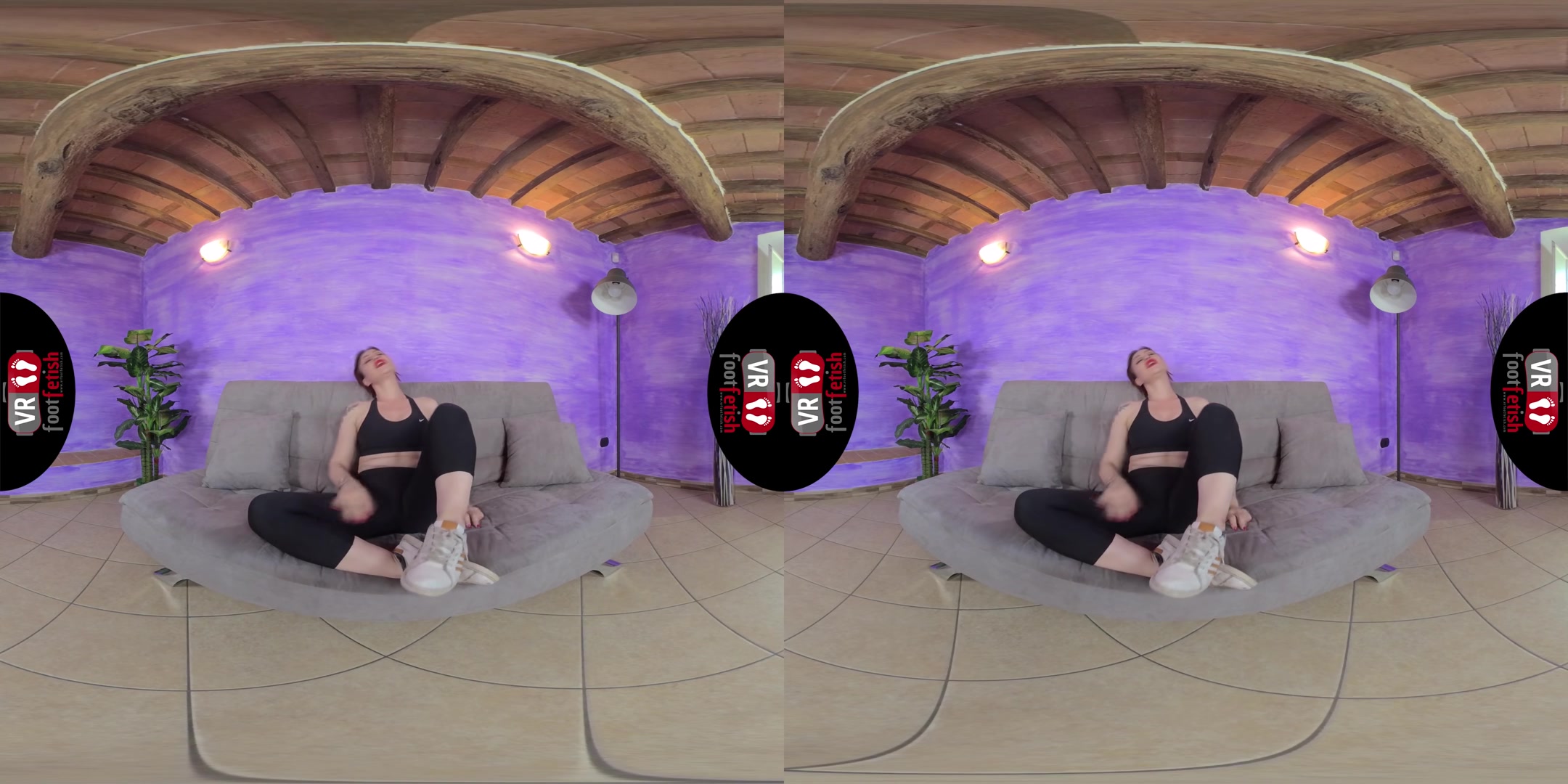 Sexy Ammalia Wants You To Smell Her Sweaty Feet Odor - VRFootFetish