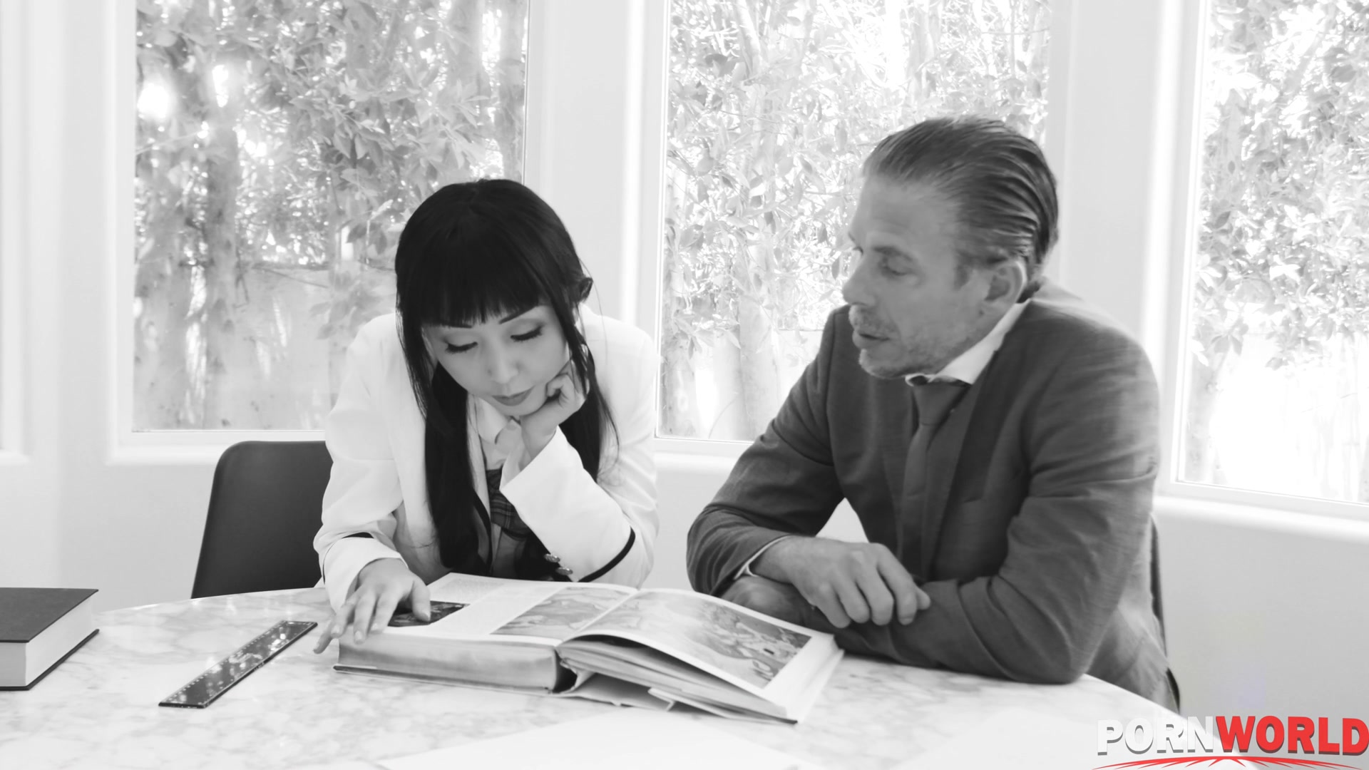 Horny Asian Stretched Out by English Tutor on Step dads Couch GP2041 - PornWorld