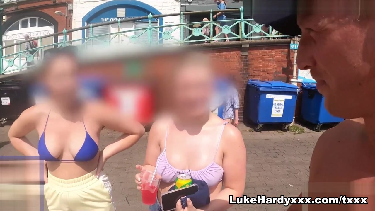Kendall and Satine Beach Pickup - LukeHardyXXX