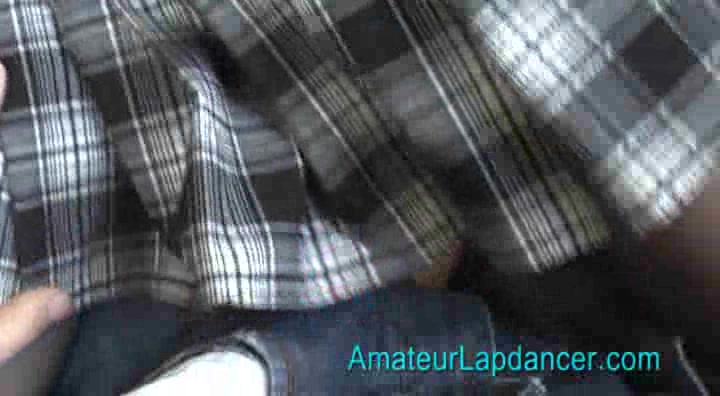 Lapdance in tartan dress