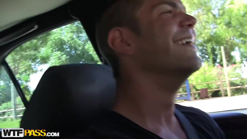 Hawt pick up angel Carla driving boyfrends mad scene three
