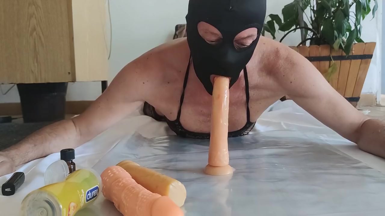 Deep Throat With Dildo