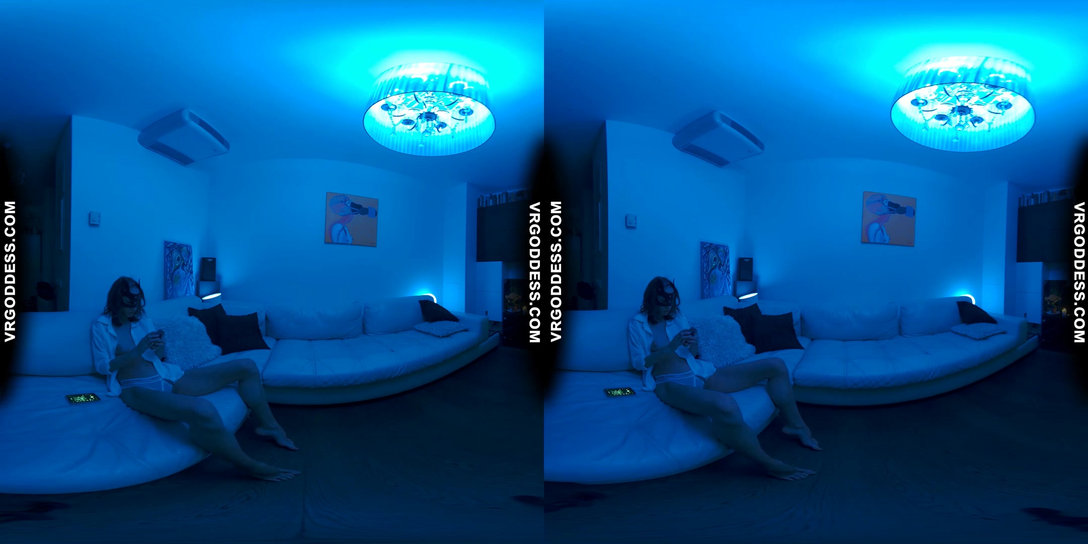 Deep Blue Late Night Miss Pussycat And Rebeka Ruby Licking And Tribbing Clit To Clit