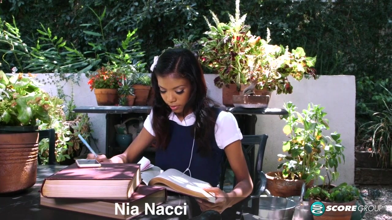 Ebony Babe Nia Nacci Squeezes Her Perfect Tits and Rubs Her Pussy - Nia Nacci - 18eighteen