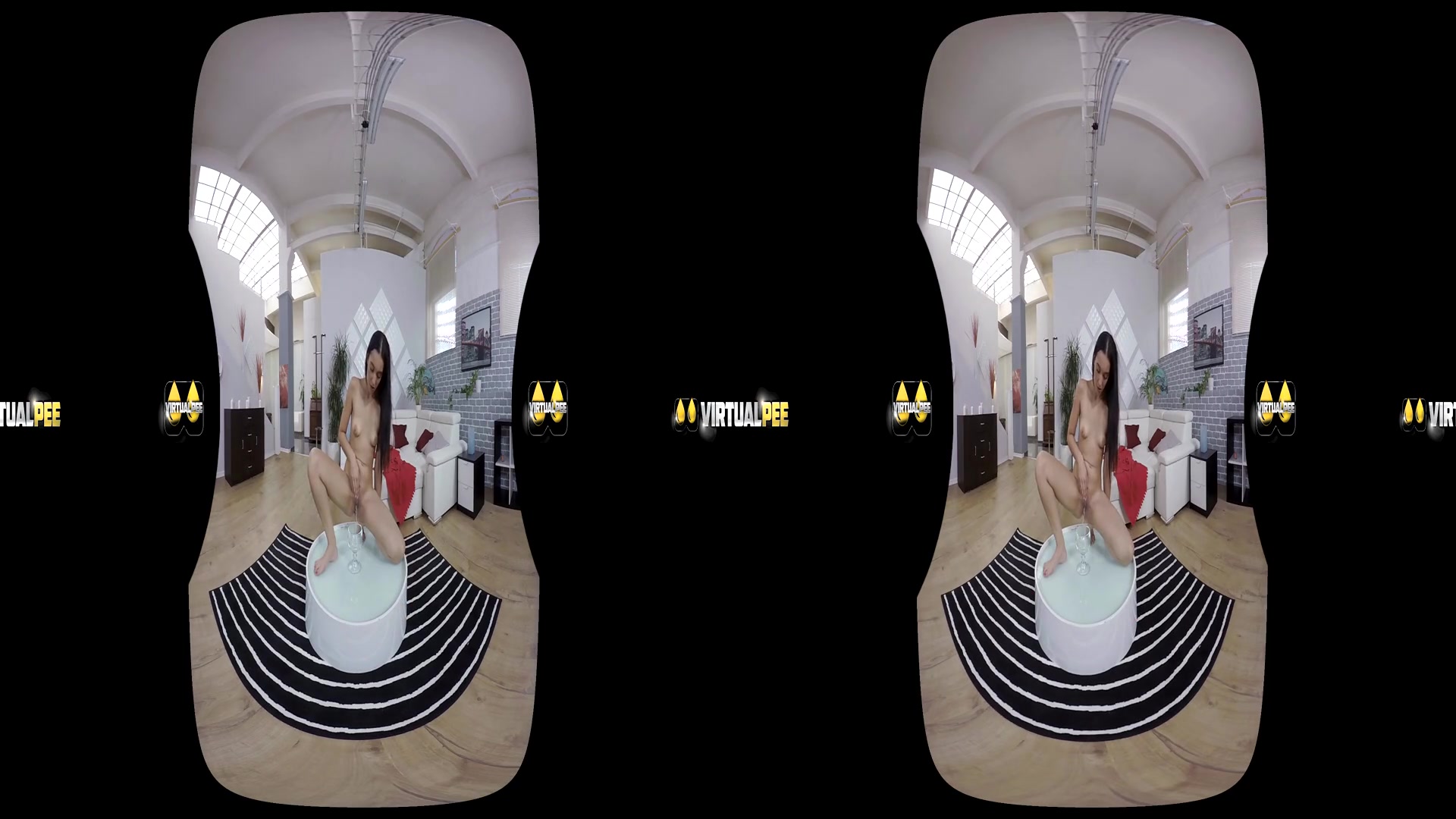 Amanda Estela in Gulping Her Piss - VirtualPee