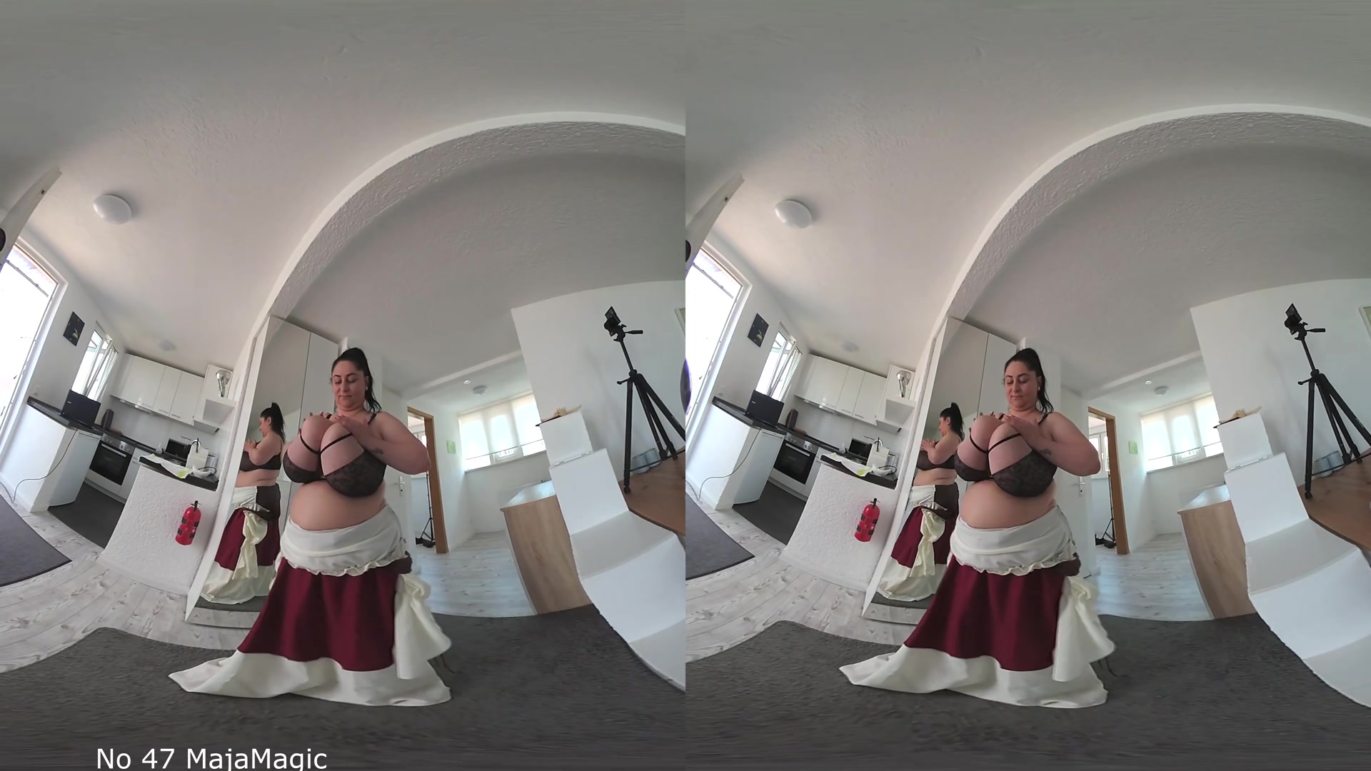 Maid Alice Shows Her Deep Cleavage - MajaMagic
