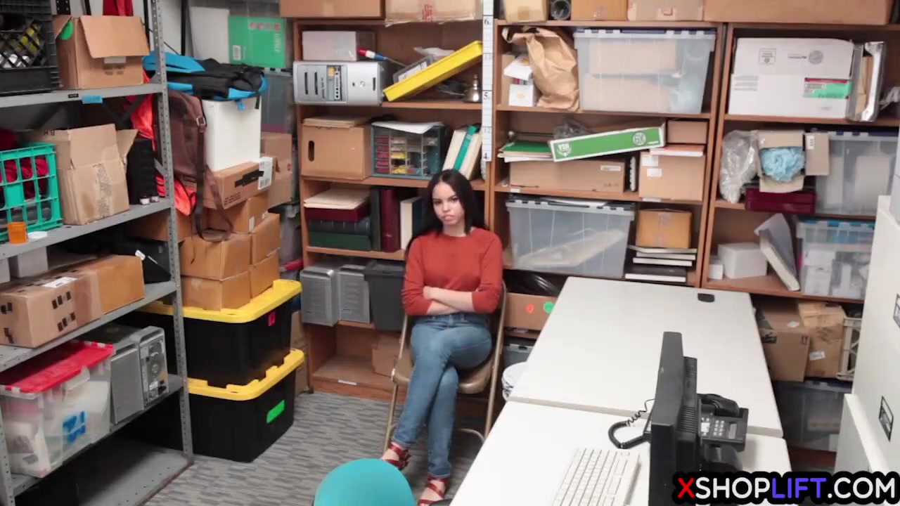 Tighty teen 18+ Thief Suspected And Fucked By A Security Gu