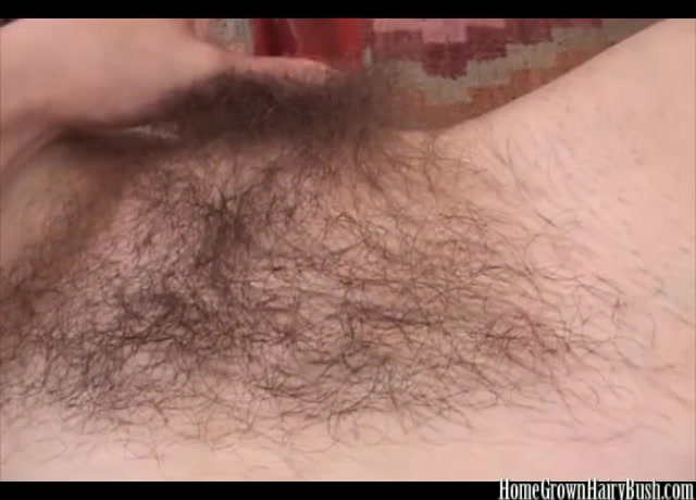 Busty blonde amateur masturbates and toys her hairy pussy