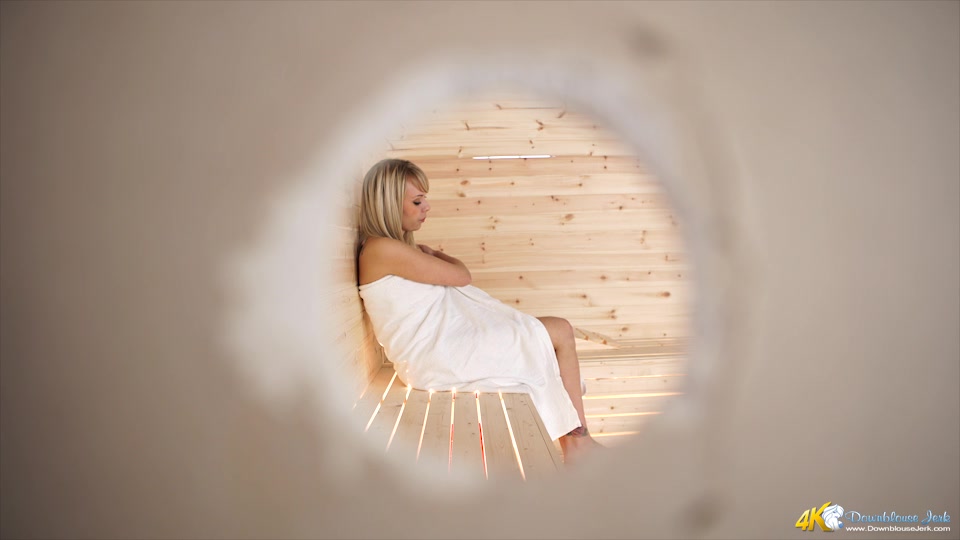 Millie Fenton in Sauna Spy - DownblouseJerk