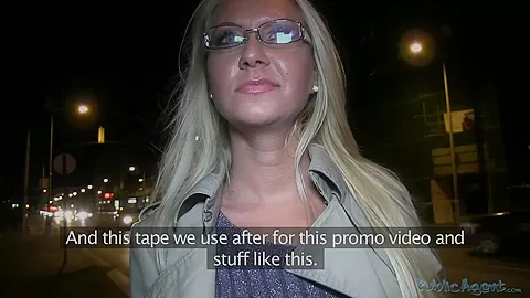 Dazzling blonde was asked about an homemade erotic video
