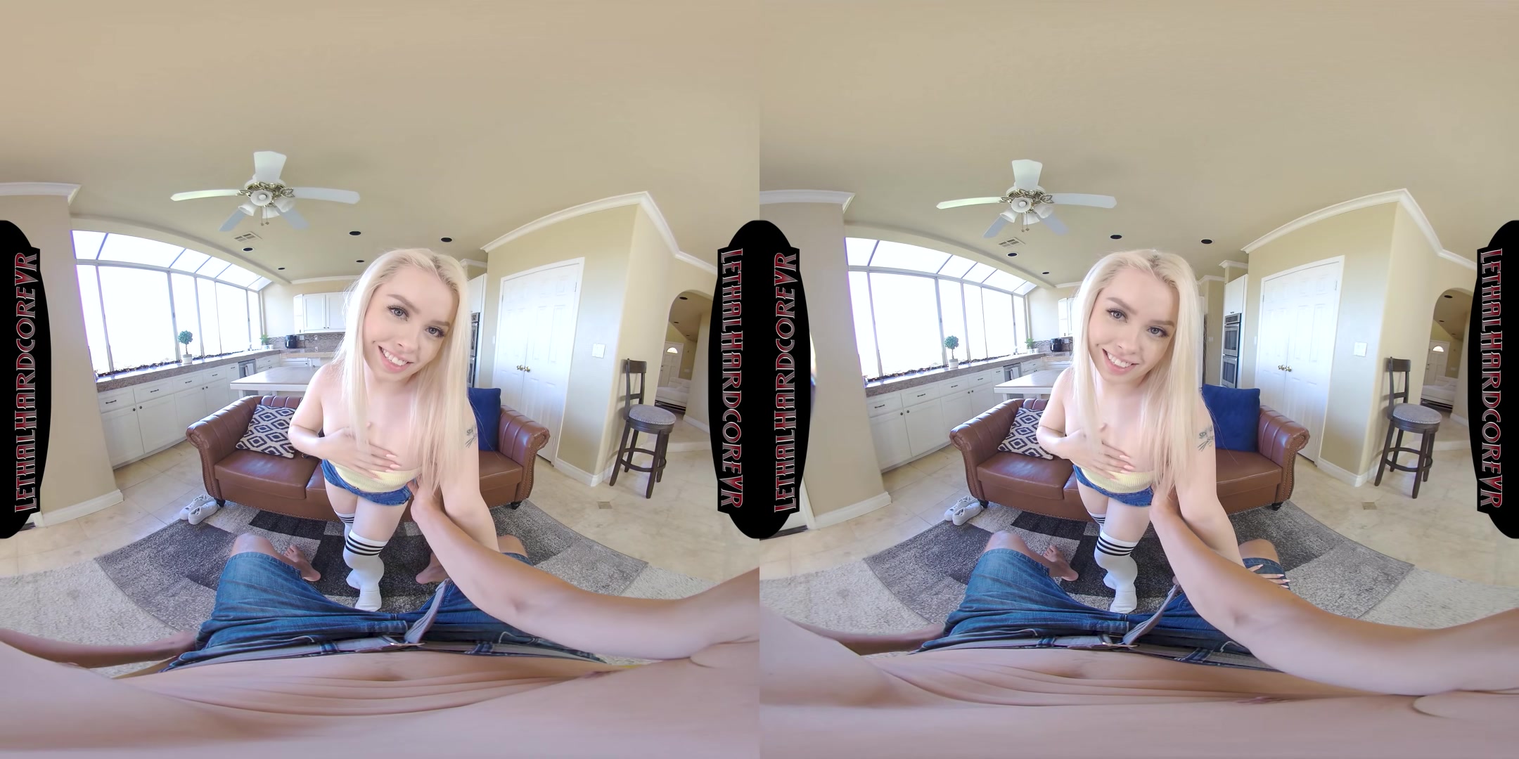 Haley Convinces Stepdaddy To Not Tell On Her - LethalHardcoreVR