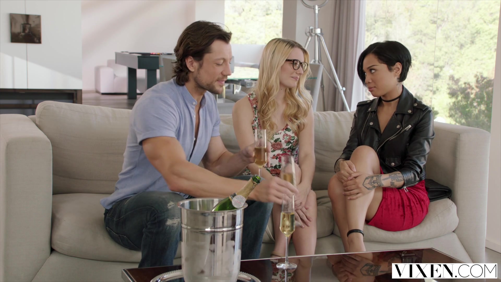 VIXEN Actress is Seduced By Hollywood Couple