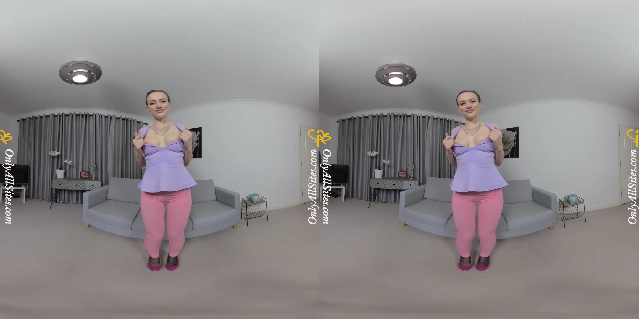 Jamie Jones - Pink Pantyhose - OnlyTease