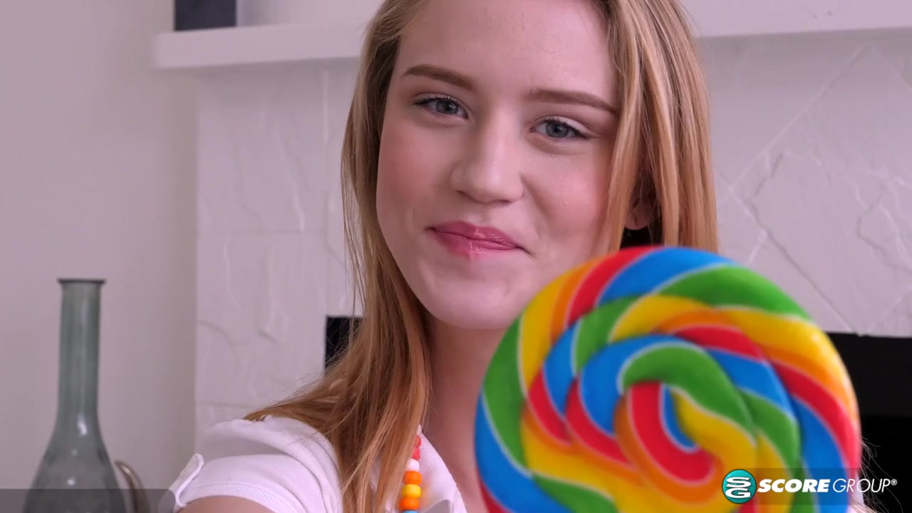 Tight Teen Ali Novak Rubs a Lollipop All Over Her Sweet Pussy - Ali Novak - 18eighteen