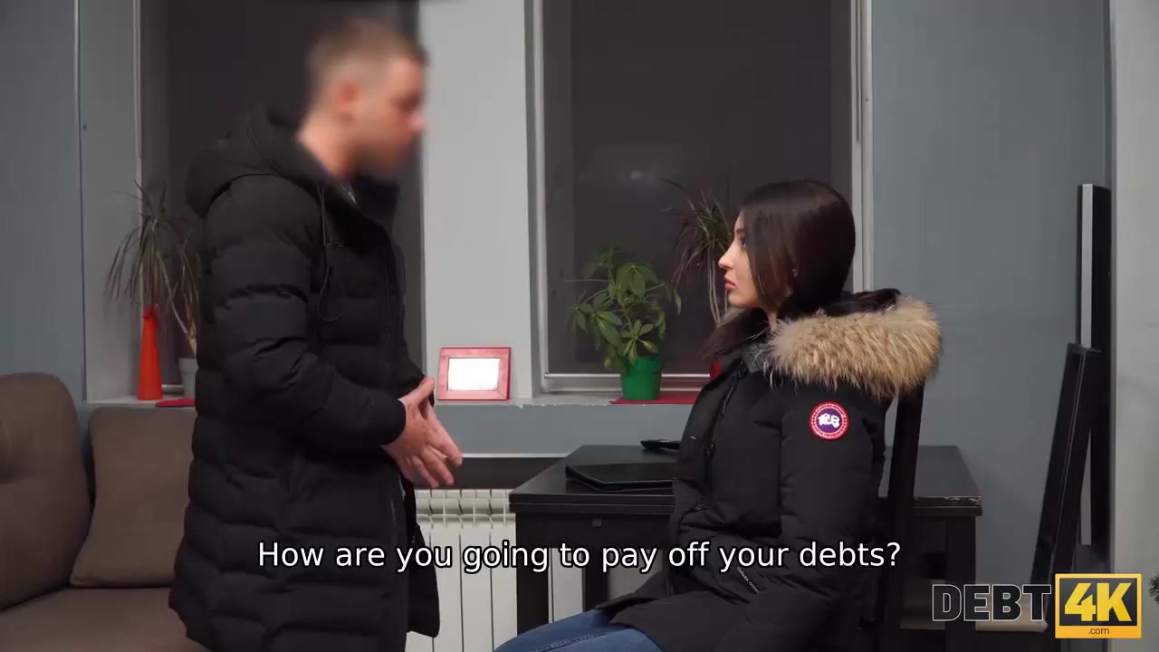 Debt4k. Winning girl Monica Wet pays the balance owed taken for a new car with hot body