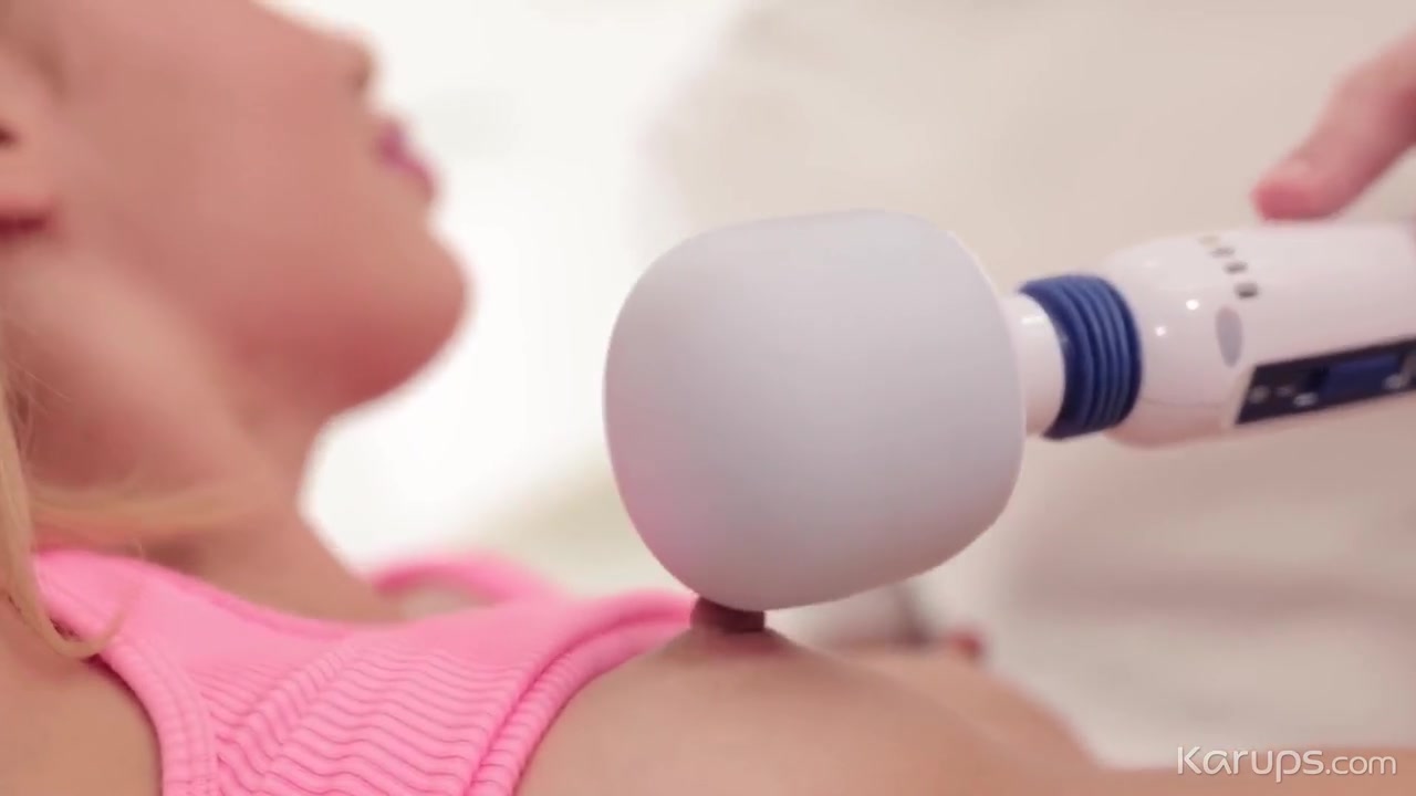 Sexy Blonde teen 18+ Bounces Her Perfect Body On A Ball With Her Big Dick Trainer